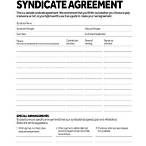 lottery syndicate form